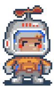 Bitty astronaut character